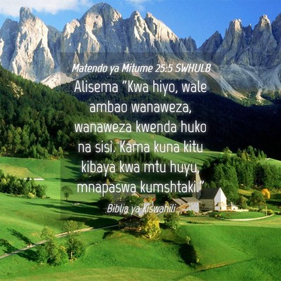 Picture 04 - Matendo ya Mitume 25:5 SWHULB - Alisema “Kwa hiyo, wale ambao wanaweza, - Bible Verse Picture