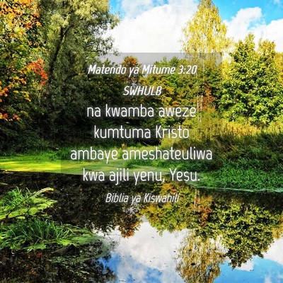 Picture 04 - Matendo ya Mitume 3:20 SWHULB - na kwamba aweze kumtuma Kristo ambaye - Bible Verse Picture