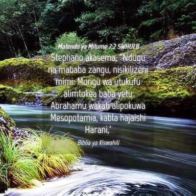 Picture 04 - Matendo ya Mitume 7:2 SWHULB - Stephano akasema, “Ndugu na mababa zangu, - Bible Verse Picture