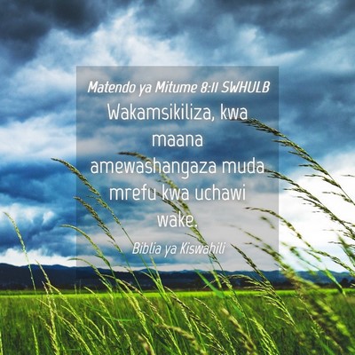 Picture 04 - Matendo ya Mitume 8:11 SWHULB - Wakamsikiliza, kwa maana amewashangaza muda mrefu - Bible Verse Picture