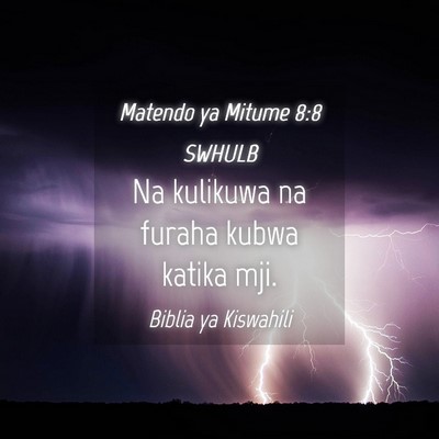 Picture 04 - Matendo ya Mitume 8:8 SWHULB - Na kulikuwa na furaha kubwa katika - Bible Verse Picture