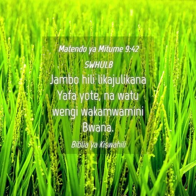 Picture 04 - Matendo ya Mitume 9:42 SWHULB - Jambo hili likajulikana Yafa yote, na watu wengi - Bible Verse Picture