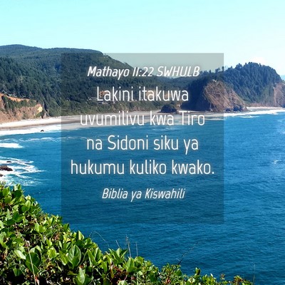 Picture 04 - Mathayo 11:22 SWHULB - Lakini itakuwa uvumilivu kwa Tiro na Sidoni siku - Bible Verse Picture