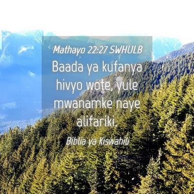 Picture 04 - Mathayo 22:27 SWHULB - Baada ya kufanya hivyo wote, yule mwanamke naye - Bible Verse Picture