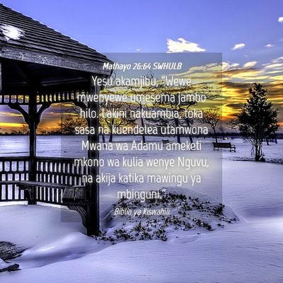 Picture 04 - Mathayo 26:64 SWHULB - Yesu akamjibu, “Wewe mwenyewe umesema jambo - Bible Verse Picture