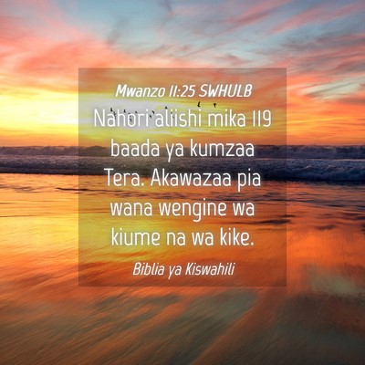 Picture 04 - Mwanzo 11:25 SWHULB - Nahori aliishi mika 119 baada ya kumzaa Tera. - Bible Verse Picture