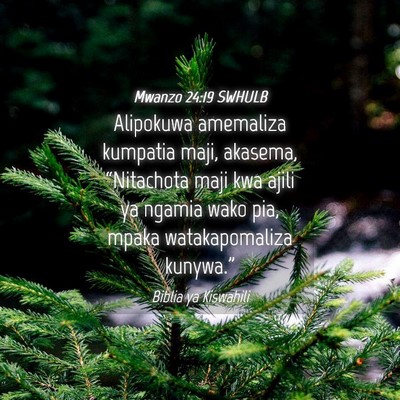 Picture 04 - Mwanzo 24:19 SWHULB - Alipokuwa amemaliza kumpatia maji, akasema, - Bible Verse Picture