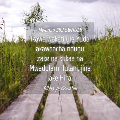Picture 04 - Mwanzo 38:1 SWHULB - Ikawa wakati ule Yuda akawaacha ndugu zake na - Bible Verse Picture