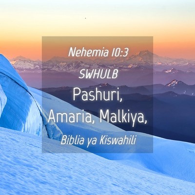 Picture 04 - Nehemia 10:3 SWHULB - Pashuri, Amaria, - Bible Verse Picture