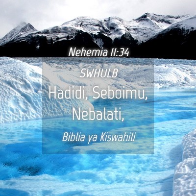 Picture 04 - Nehemia 11:34 SWHULB - Hadidi, Seboimu, - Bible Verse Picture