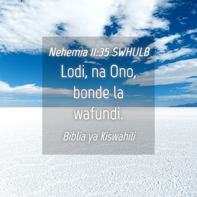 Picture 04 - Nehemia 11:35 SWHULB - Lodi, na Ono, bonde la - Bible Verse Picture
