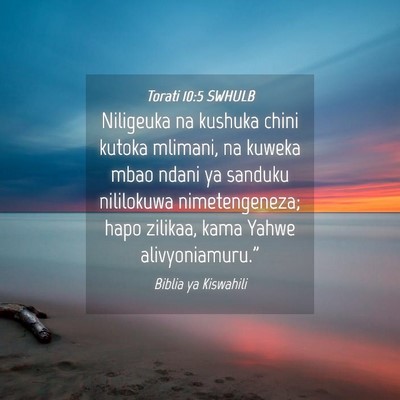 Picture 04 - Torati 10:5 SWHULB - Niligeuka na kushuka chini kutoka mlimani, na - Bible Verse Picture