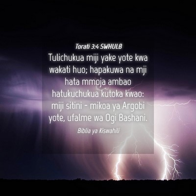 Picture 04 - Torati 3:4 SWHULB - Tulichukua miji yake yote kwa wakati huo; - Bible Verse Picture