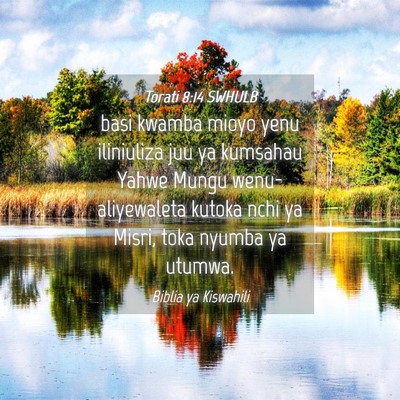 Picture 04 - Torati 8:14 SWHULB - basi kwamba mioyo yenu iliniuliza juu ya kumsahau - Bible Verse Picture