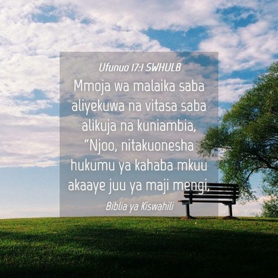 Picture 04 - Ufunuo 17:1 SWHULB - Mmoja wa malaika saba aliyekuwa na vitasa saba - Bible Verse Picture