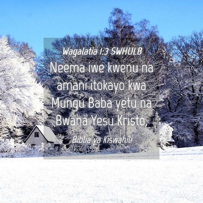 Picture 04 - Wagalatia 1:3 SWHULB - Neema iwe kwenu na amani itokayo kwa Mungu Baba - Bible Verse Picture