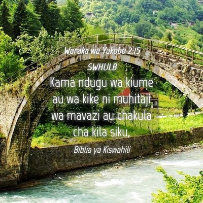 Picture 04 - Waraka wa Yakobo 2:15 SWHULB - Kama ndugu wa kiume au wa kike ni muhitaji wa - Bible Verse Picture