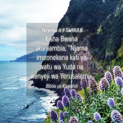 Picture 04 - Yeremia 11:9 SWHULB - Kisha Bwana akaniambia, “Njama imeonekana kati - Bible Verse Picture