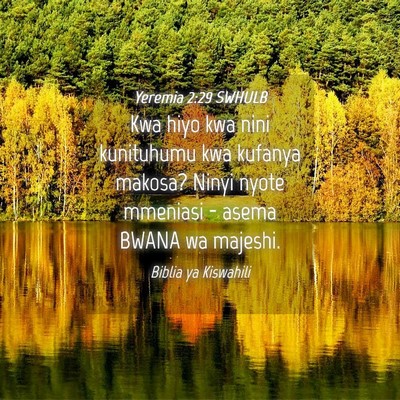 Picture 04 - Yeremia 2:29 SWHULB - Kwa hiyo kwa nini kunituhumu kwa kufanya makosa? - Bible Verse Picture