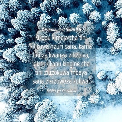 Picture 04 - Yeremia 24:2 SWHULB - Kikapu kimoja cha tini kilikuwa nzuri sana, kama - Bible Verse Picture