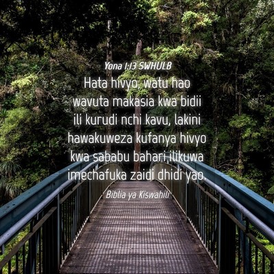 Picture 04 - Yona 1:13 SWHULB - Hata hivyo, watu hao wavuta makasia kwa bidii ili - Bible Verse Picture
