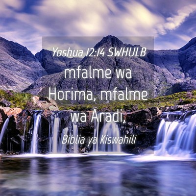 Picture 04 - Yoshua 12:14 SWHULB - mfalme wa Horima, mfalme wa - Bible Verse Picture