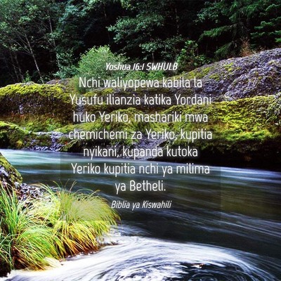Picture 04 - Yoshua 16:1 SWHULB - Nchi waliyopewa kabila la Yusufu ilianzia katika - Bible Verse Picture