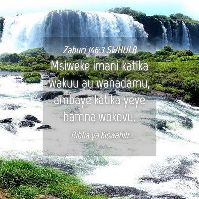 Picture 04 - Zaburi 146:3 SWHULB - Msiweke imani katika wakuu au wanadamu, ambaye - Bible Verse Picture