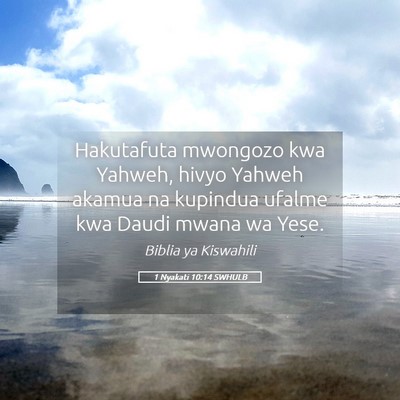 Picture 05 - 1 Nyakati 10:14 SWHULB - Hakutafuta mwongozo kwa Yahweh, hivyo Yahweh - Bible Verse Picture
