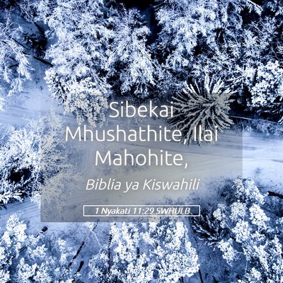 Picture 05 - 1 Nyakati 11:29 SWHULB - Sibekai Mhushathite, Ilai - Bible Verse Picture