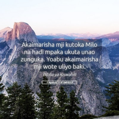 Picture 05 - 1 Nyakati 11:8 SWHULB - Akaimarisha mji kutoka Milo na hadi mpaka ukuta - Bible Verse Picture