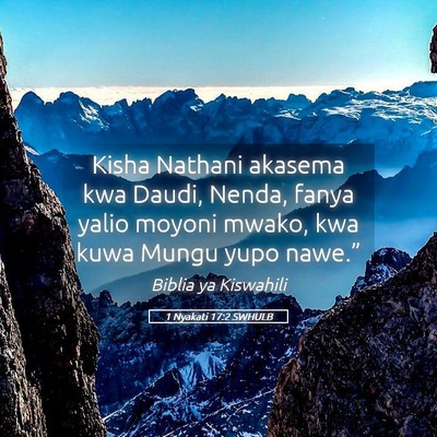 Picture 05 - 1 Nyakati 17:2 SWHULB - Kisha Nathani akasema kwa Daudi, Nenda, fanya - Bible Verse Picture
