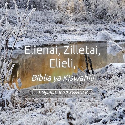 Picture 05 - 1 Nyakati 8:20 SWHULB - Elienai, Zilletai, - Bible Verse Picture