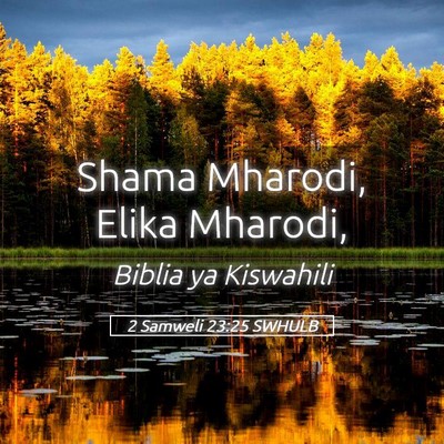Picture 05 - 2 Samweli 23:25 SWHULB - Shama Mharodi, Elika - Bible Verse Picture