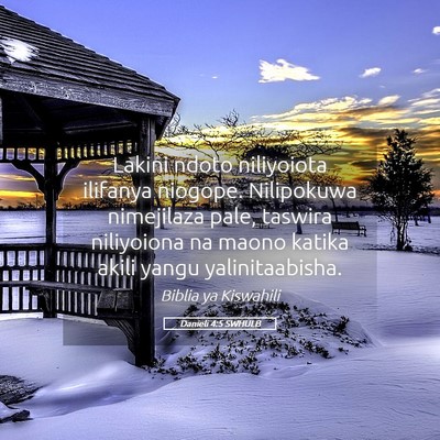 Picture 05 - Danieli 4:5 SWHULB - Lakini ndoto niliyoiota ilifanya niogope. - Bible Verse Picture