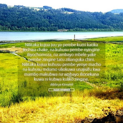 Picture 05 - Danieli 7:20 SWHULB - Nilitaka kujua juu ya pembe kumi katika kichwa - Bible Verse Picture