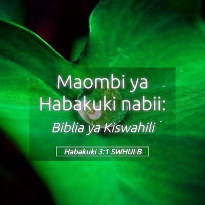 Picture 05 - Habakuki 3:1 SWHULB - Maombi ya Habakuki - Bible Verse Picture