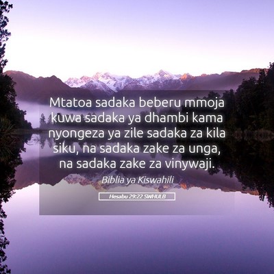 Picture 05 - Hesabu 29:22 SWHULB - Mtatoa sadaka beberu mmoja kuwa sadaka ya dhambi - Bible Verse Picture