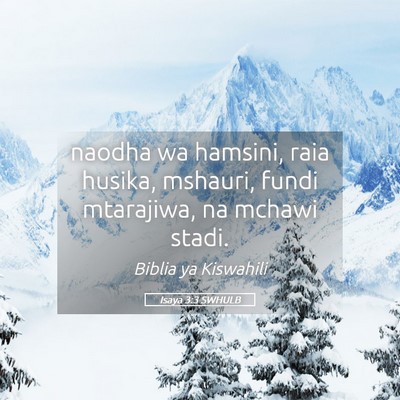 Picture 05 - Isaya 3:3 SWHULB - naodha wa hamsini, raia husika, mshauri, fundi - Bible Verse Picture
