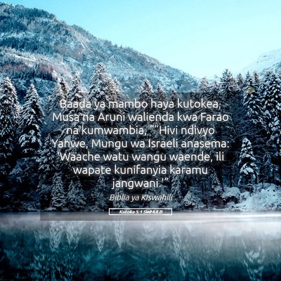 Picture 05 - Kutoka 5:1 SWHULB - Baada ya mambo haya kutokea, Musa na Aruni - Bible Verse Picture