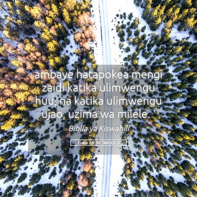 Picture 05 - Luka 18:30 SWHULB - ambaye hatapokea mengi zaidi katika ulimwengu - Bible Verse Picture