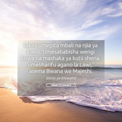 Picture 05 - Malaki 2:8 SWHULB - lakini umepita mbali na njia ya kweli. - Bible Verse Picture