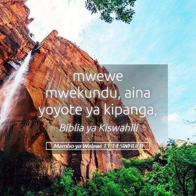 Picture 05 - Mambo ya Walawi 11:14 SWHULB - mwewe mwekundu, aina yoyote ya - Bible Verse Picture