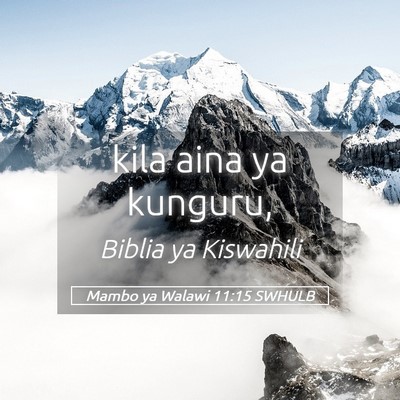 Picture 05 - Mambo ya Walawi 11:15 SWHULB - kila aina ya - Bible Verse Picture