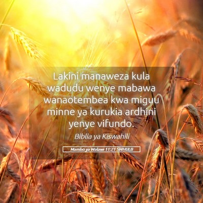 Picture 05 - Mambo ya Walawi 11:21 SWHULB - Lakini manaweza kula wadudu wenye mabawa - Bible Verse Picture