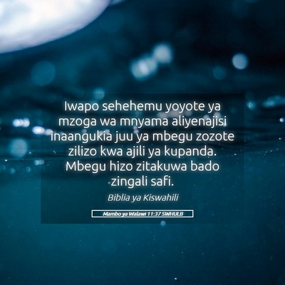 Picture 05 - Mambo ya Walawi 11:37 SWHULB - Iwapo sehehemu yoyote ya mzoga wa mnyama - Bible Verse Picture