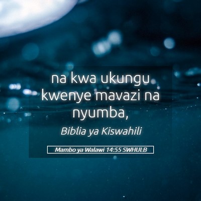 Picture 05 - Mambo ya Walawi 14:55 SWHULB - na kwa ukungu kwenye mavazi na - Bible Verse Picture