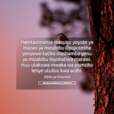 Picture 05 - Mambo ya Walawi 25:5 SWHULB - Hamtasimamia mavuno yoyote ya mazao ya mizabibu - Bible Verse Picture
