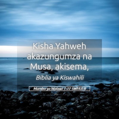 Picture 05 - Mambo ya Walawi 7:22 SWHULB - Kisha Yahweh akazungumza na Musa, - Bible Verse Picture