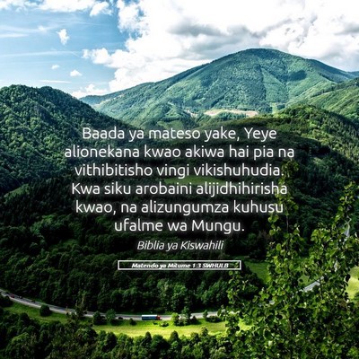 Picture 05 - Matendo ya Mitume 1:3 SWHULB - Baada ya mateso yake, Yeye alionekana kwao akiwa - Bible Verse Picture